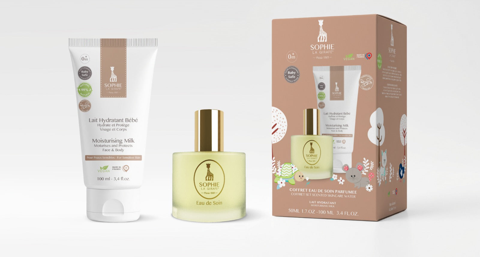 Coffret Eau de Soin 50ml + Lait Hydratant 100ml