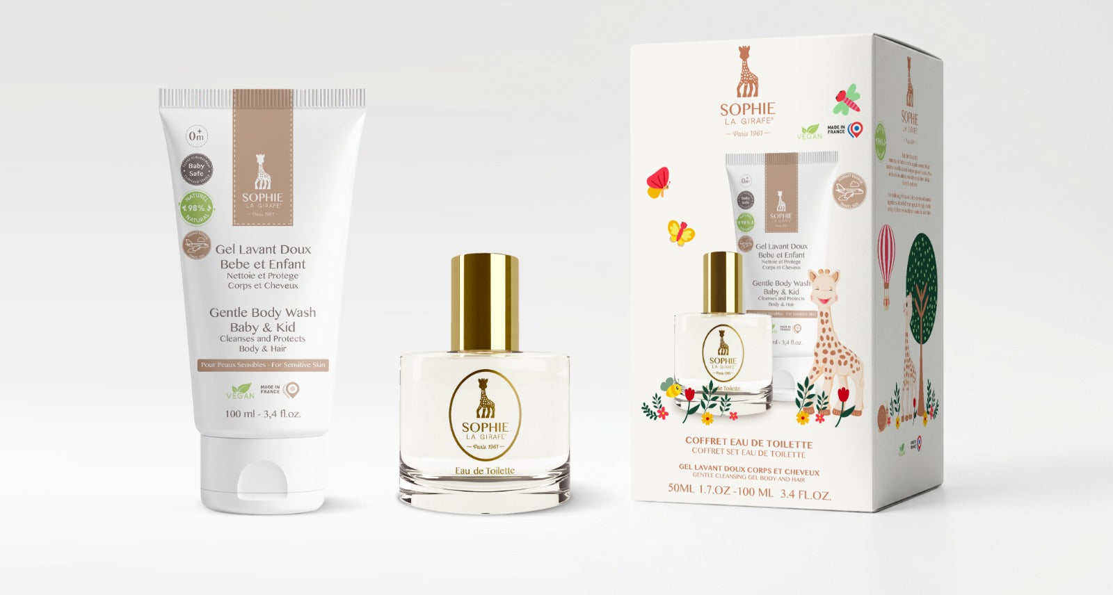 Coffret Eau de Toilette 50ml + Gel lavant doux 100ml