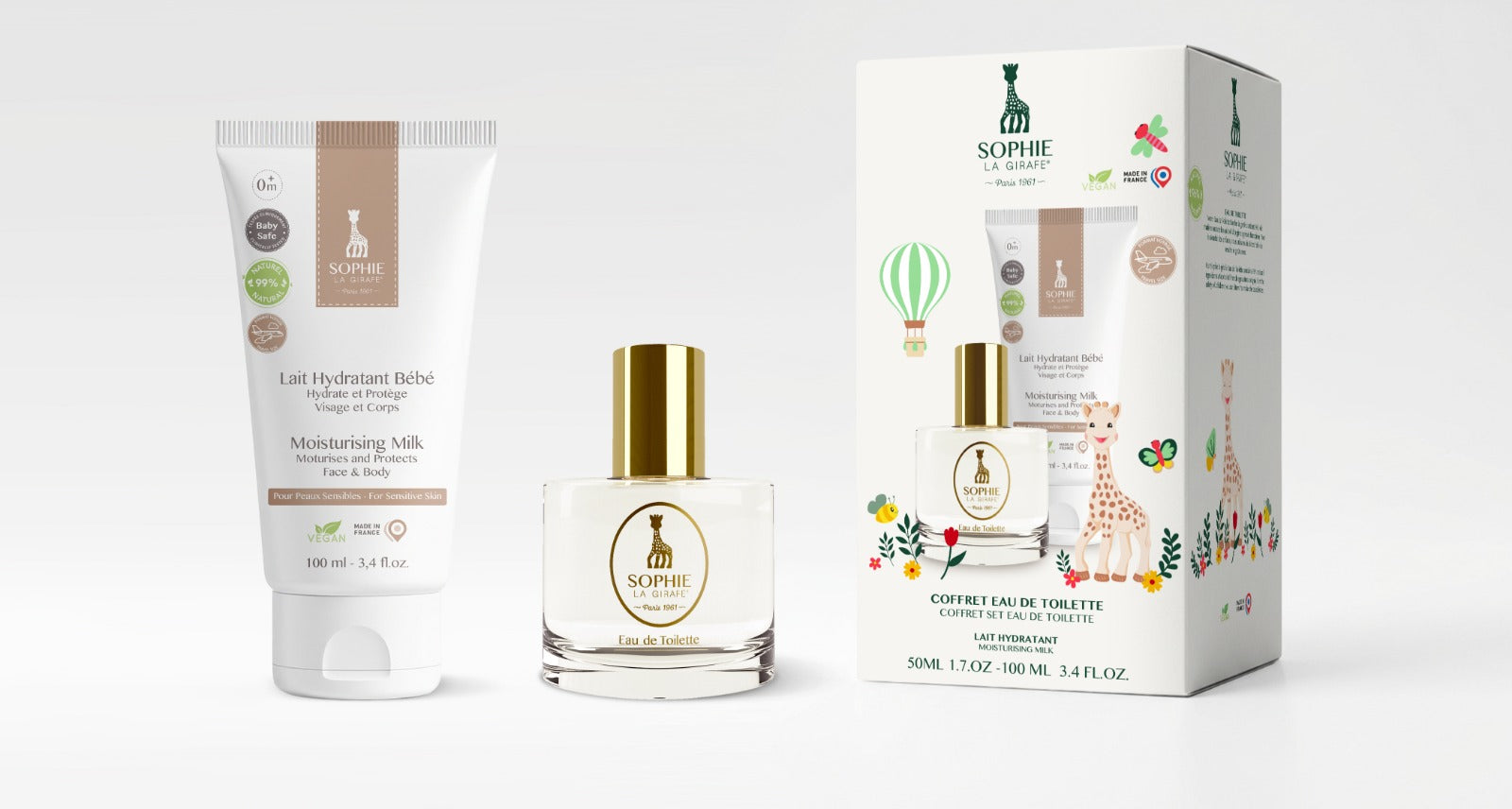Coffret Eau de Toilette 50ml + Lait Hydratant 100ml